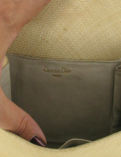 Pochette CHRISTIAN DIOR vintage beige 