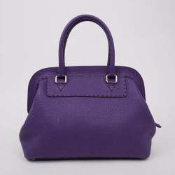 Sac FENDI cuir grainé violet