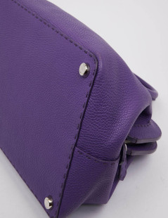 Sac FENDI cuir grainé violet