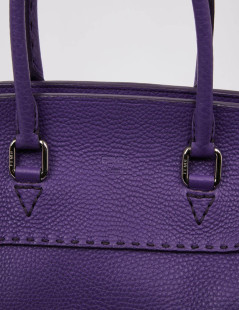 Sac FENDI cuir grainé violet