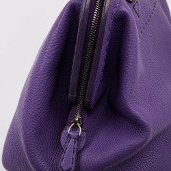 Sac FENDI cuir grainé violet