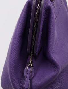 Sac FENDI cuir grainé violet