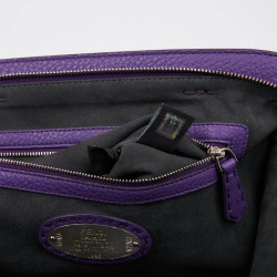 Sac FENDI cuir grainé violet