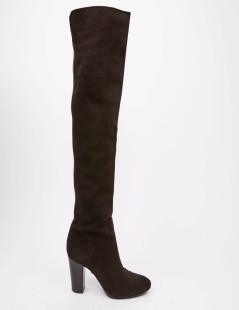 GUISEPPE ZANOTTI brown suede thigh high boots size 40FR