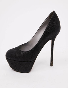 Escarpins SERGIO ROSSI T37,5 cuir noir