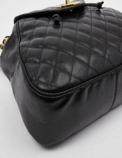 Sac à dos CHANEL cuir noir