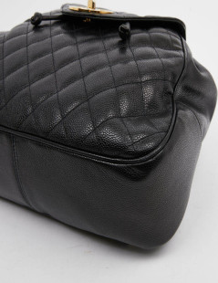 Sac à dos CHANEL cuir noir