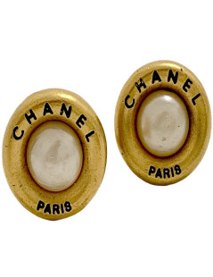 Clips d'oreille CHANEL occasion dorés