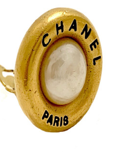 Clips d'oreille CHANEL occasion dorés