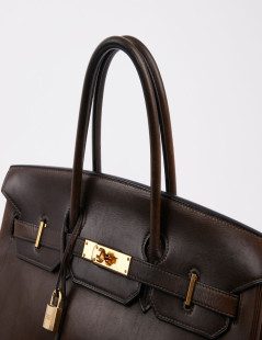 Birkin 35 HERMES barenia Brown calf