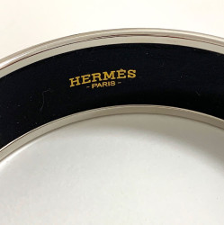 Bracelet HERMES émail orange modèle calèche