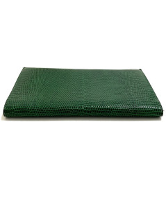 Portefeuille HERMES en lezard vert Vintage