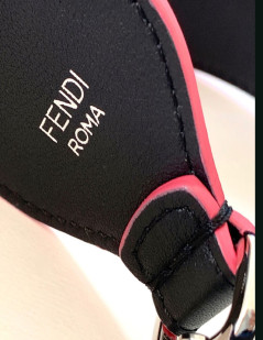 Bandoulière FENDI Strap You en cuir et sequins multicolores