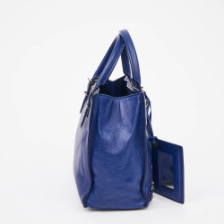 Mini City Bag BALENCIAGA cuir bleu encre 