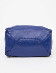 Mini City Bag BALENCIAGA cuir bleu encre 