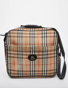 Sac weekend BURBERRY toile monogram beige