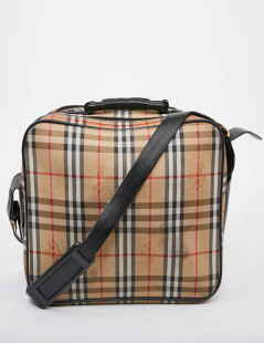 Tartan vintage BURBERRY toile monogram beige