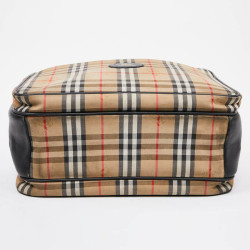 Tartan vintage BURBERRY toile monogram beige