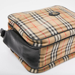 Tartan vintage BURBERRY toile monogram beige