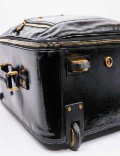 Valise YSL cuir verni noir