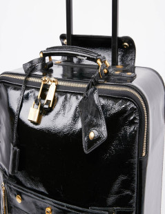 Valise YSL cuir verni noir