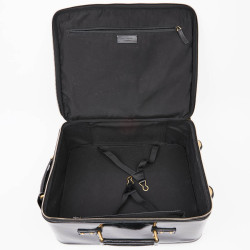 Valise YSL cuir verni noir