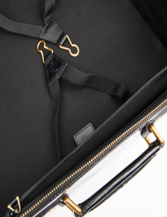 Valise YSL cuir verni noir