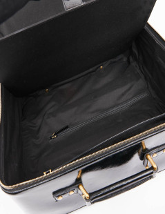 Valise YSL cuir verni noir