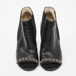 Boots noires CHANEL T39.5