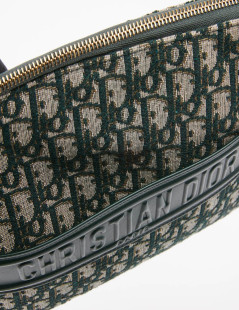 Grande Pochette DIOR toile monogramme verte