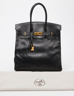 Birkin 35 HERMES noir cuir box