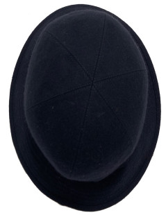 HERMES navy blue cashmere hat