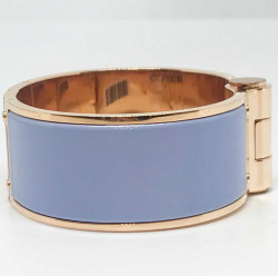 Bracelet Charnière HERMES bleu lupin