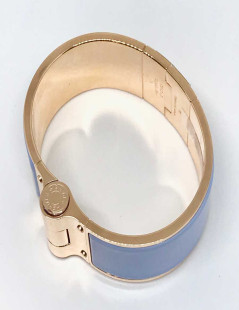 Bracelet Charnière HERMES bleu lupin