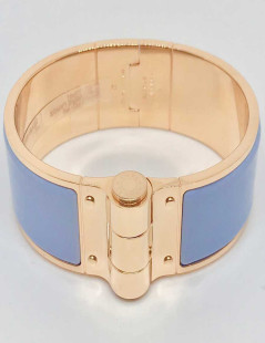 Bracelet Charnière HERMES bleu lupin