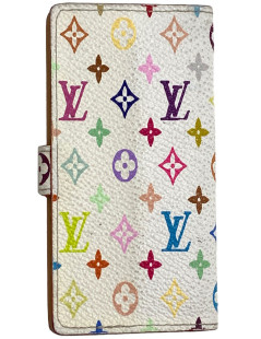 Porte cartes LOUIS VUITTON toile Murakami