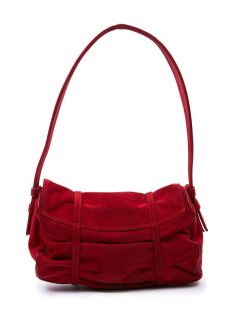 Sac LAGERFELD GALLERY veau velours rouge 