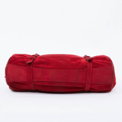 Sac LAGERFELD GALLERY veau velours rouge 