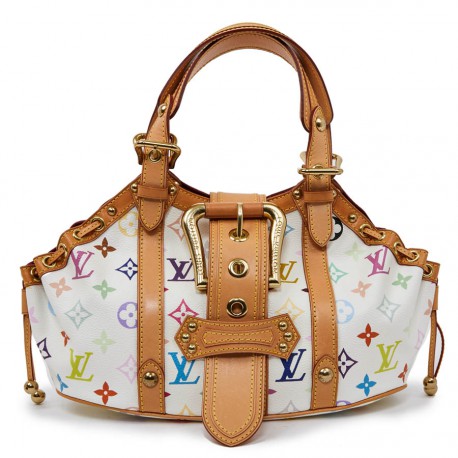 Louis Vuitton, Bags, Vintage Louis Vuitton X Murakami White Multicolor  Theda Pm Bag