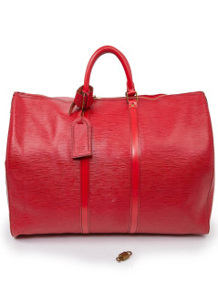 Keepall VUITTON Epi rouge