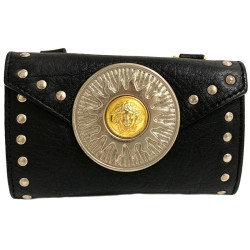 Sac de ceinture VERSACE en cuir noir