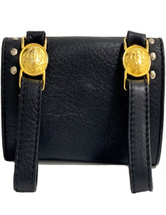 Sac de ceinture VERSACE en cuir noir