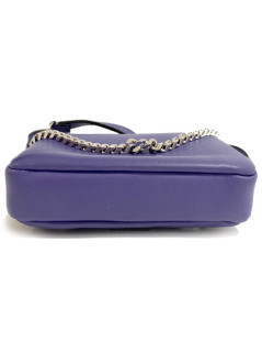 Mini sac baguette FENDI 'Monster' en cuir violet