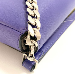 Mini sac baguette FENDI 'Monster' en cuir violet