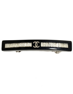 Barrette cheveux CHANEL strass et plexiglass