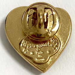 Pin's SAINT LAURENT coeur émeraude