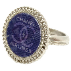 Bague CHANEL Airlines Collection bleue T52