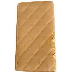 Portefeuille CHANEL Cambon beige