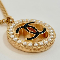 Collier CC doré CHANEL