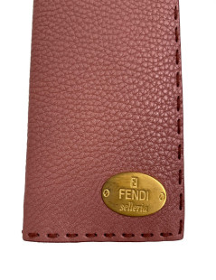 Carnet cuir FENDI rose